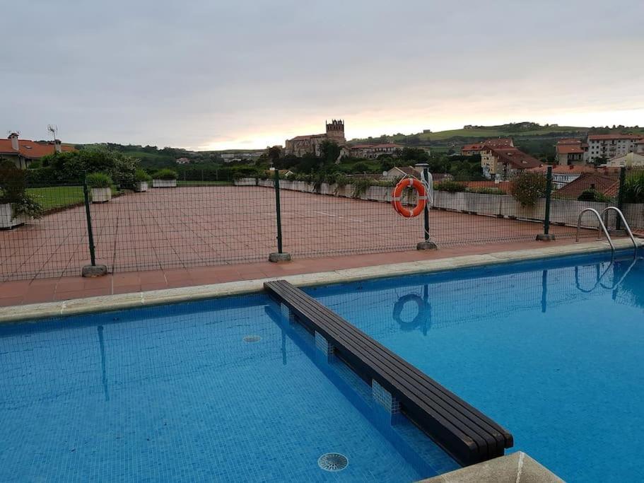 Appartement Terraza Y Piscina Con Vistas Espectaculares Al Mar Parking Cubierto à San Vicente De La Barquera Extérieur photo